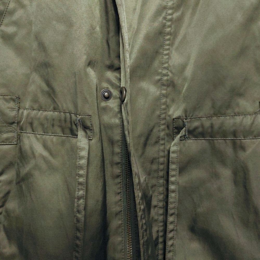 New! Dana Buchman Army Green Hooded Full Zip Utility Outdoor Jacket - Picture 5 of 9